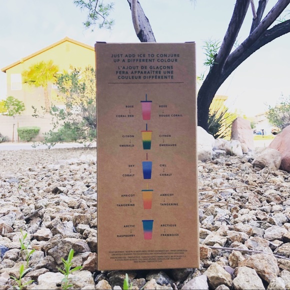 Starbucks colour changing reusable cold cups (5 cups with rids) 2019 - Picture 3 of 3